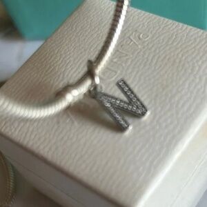 Pandora letter N pendant charm